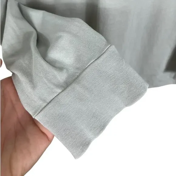 Buck Mason 100% Cotton Henley Shirt Long Sleeve Casual Gray Men's Size Medium - Picture 5 of 7